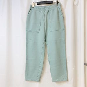 Rails Edna cropped Seafoam Green Sweatpant Trousers Small